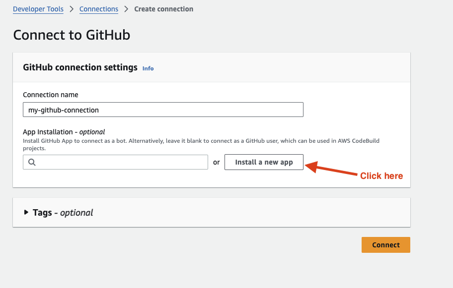 Instalar nueva app de GitHub